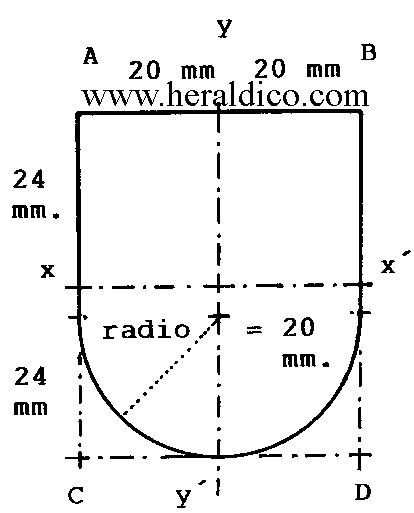 a diagram showing the direction of an object in front of a circle, with lines drawn across it