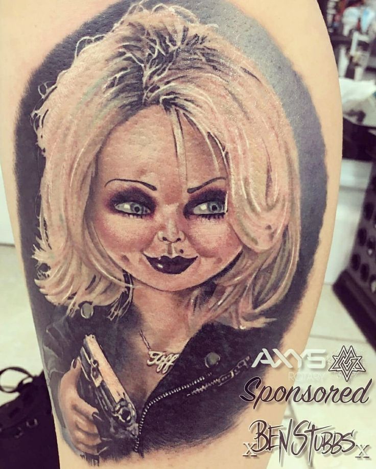 bride of chucky tattoo, horror, horror tattoo, bride of chucky, realistic horror tattoo,  Tiffany tattoo Realistic Horror Tattoo, Bride Of Chucky Tattoo, Chucky Tattoos, Tiffany Tattoo, Portrait Tattoo Ideas, Fake Tattoo Diy, Portrait Tattoo Design, Tattoo Bride, Tiffany Bride Of Chucky