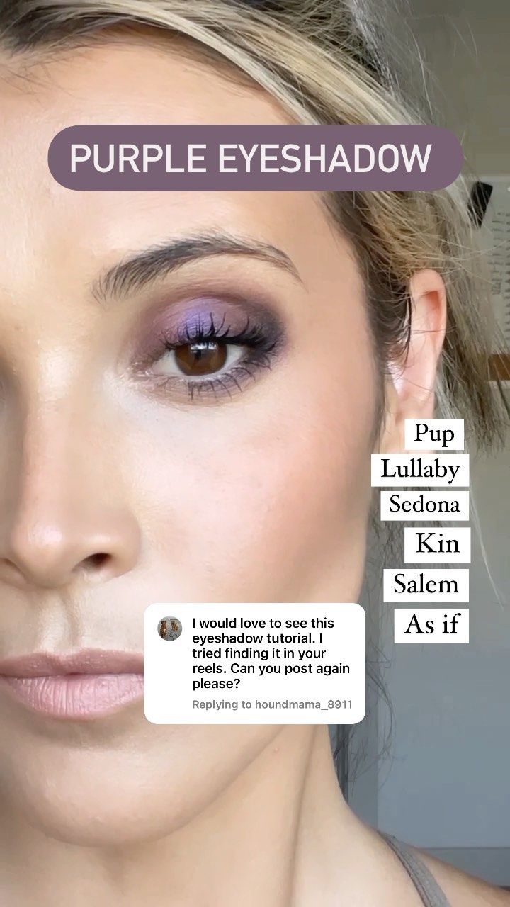 Plum Eyeshadow Looks Blue Eyes, Purple Eyeshadow Looks For Blue Eyes, Purple Eyeshadow Brown Eyes, Morphe Eyeshadow Tutorial, Mauve Eyeshadow Looks, Purple Eyeshadow Tutorial, Wedding Guest Makeup Looks, As If, Purple Eyeshadow Looks