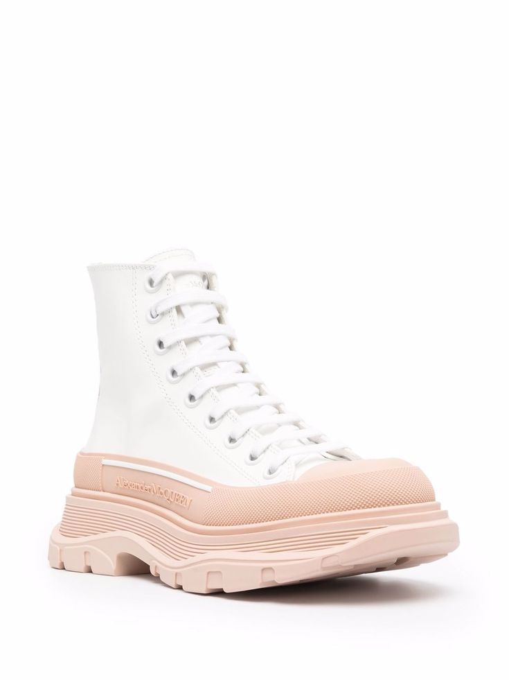 Sneakers Alexander Mcqueen, Alexander Mcqueen Boots, Alexander Mcqueen Tread Slick, African Symbols, Hi Top Sneakers, Fashion Idol, High Top Boots, Hiking Fashion, Canvas Boots