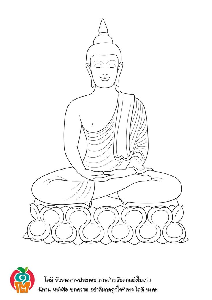 buddha statue sitting on top of a pile of eggs