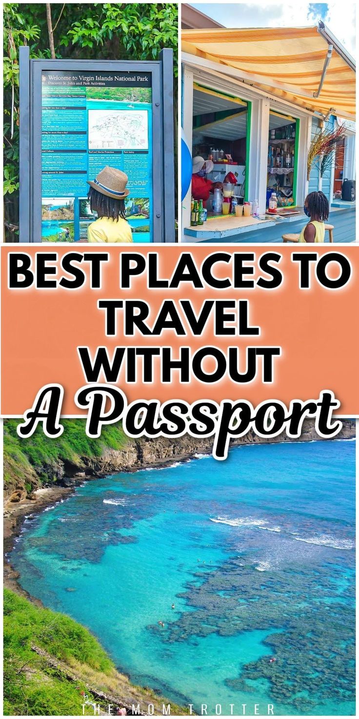 the best places to travel without a passport in australia, including an island with blue water and