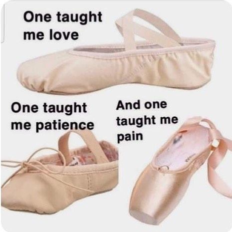 there are three different types of ballet shoes