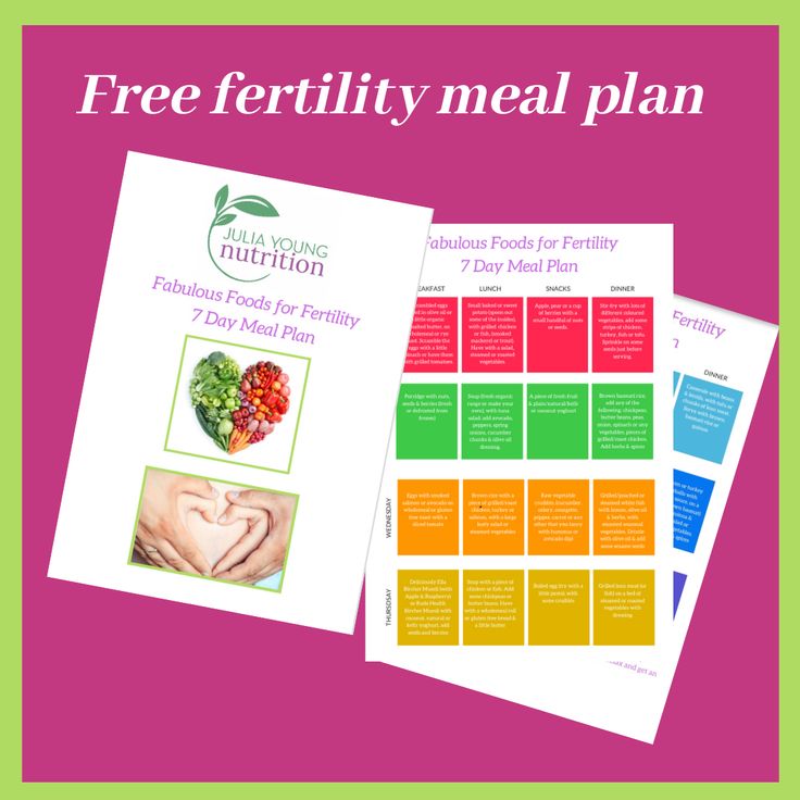 the free healthy meal plan is displayed on a pink background