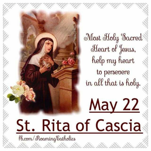 st rita of cascia with the message