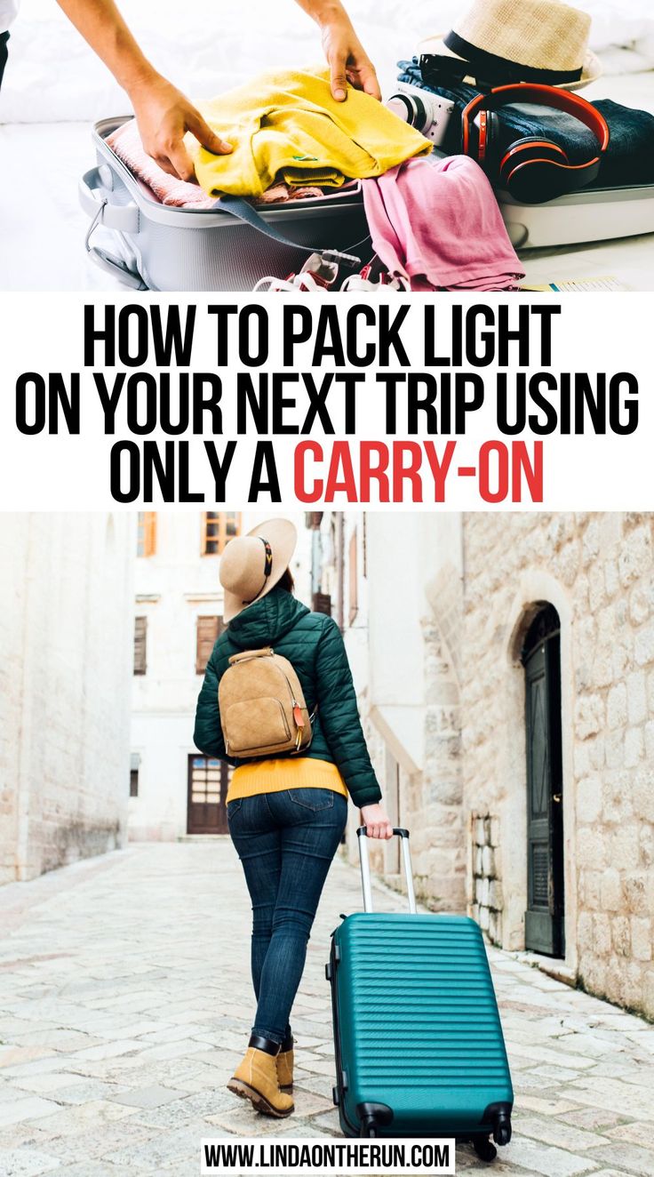 How To Pack Light On Your Next Trip Using Only A Carry-On Packing Light For A Trip, Pack Light For Travel, Tips For Traveling Alone, Travel Packing Lists, International Travel Essentials, Airplane Travel Essentials, Carry On Packing Tips, Best Suitcases, Flying With Kids