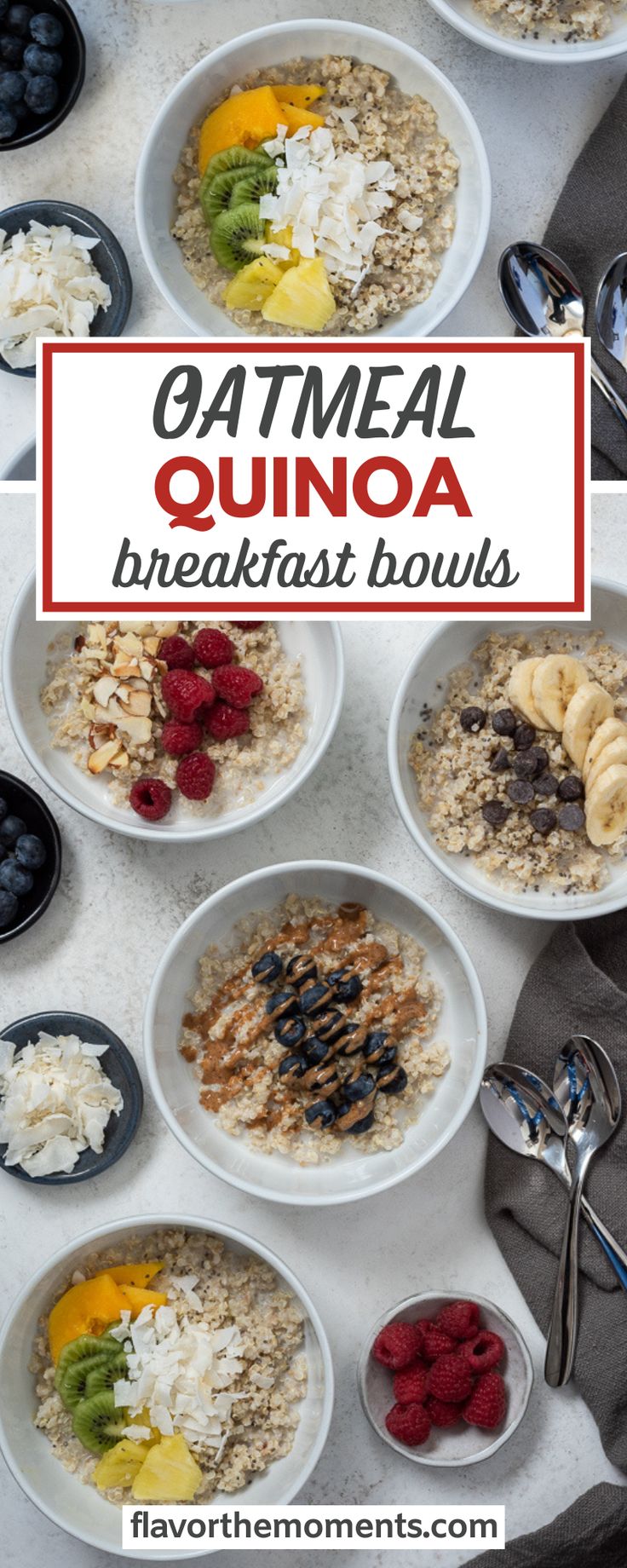 an image of oatmeal quinoa breakfast bowls