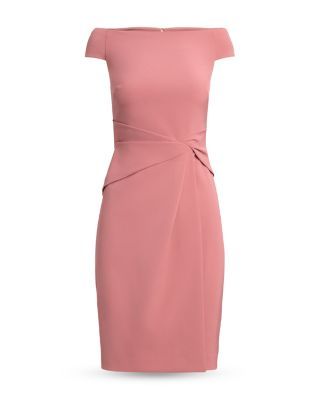 Lauren Ralph Lauren Short Sleeve Sheath Dress Elegant Ralph Lauren Midi Dress For Spring, Chic Formal Midi Dress By Ralph Lauren, Chic Ralph Lauren Dresses For Workwear, Chic Ralph Lauren Dresses For Work, Elegant Fitted Blush Dress, Fitted Formal Dress With Rose Detail, Chic Pink Dress With Rose Detail, Chic Ralph Lauren Formal Dress, Chic Ralph Lauren Workwear Dresses