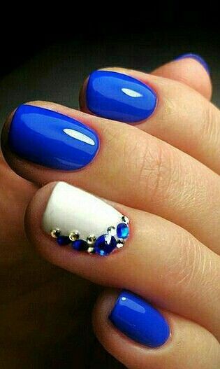 Blue Wedding Nails, Blue Nail Art, Her Nails, Nails Blue, Blue Nail Designs, Wedding Nails Design, Super Nails, Nail Art Wedding, Great Nails