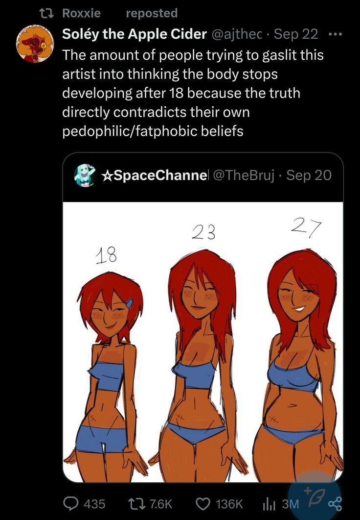 an image of a woman with red hair and blue bikinis on her twitter account