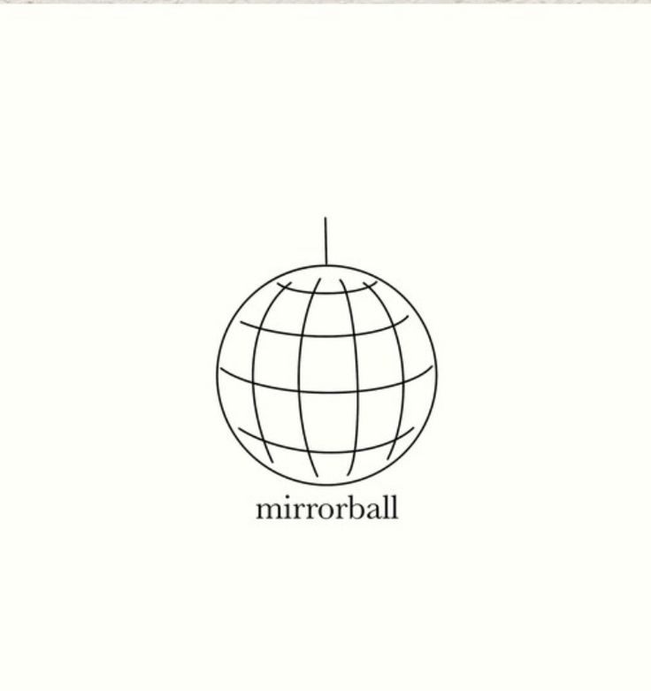 a black and white logo with the word mirrorball on it