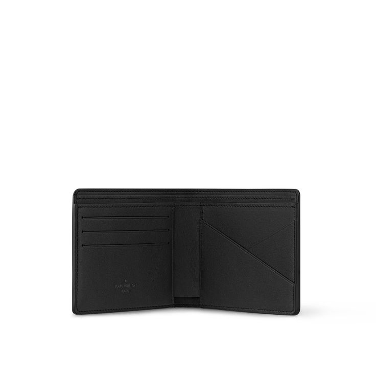 LOUIS VUITTON® - Multiple Wallet - Black Luxury Wallet, Monogram Pattern, Louis Vuitton Official, Bank Notes, Small Leather Goods, Leather Goods, Embossed Leather, Cowhide Leather, Leather Men