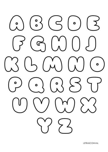 the alphabet is made up of letters and numbers in black ink on a white background