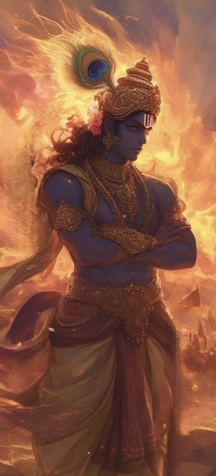 Lord Vishnu Aesthetic Wallpaper, Muscular Krishna, Lord Ganesha Wallpapers Hd Wallpaper, Aesthetic Hindu God Wallpapers, Krishna Devotee Wallpaper, Aesthetic Kanha Wallpaper, Simple Bridal Look Indian, Krishna Bhagwan Wallpaper, Hindu God Aesthetic