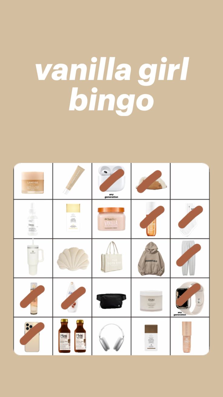 an image of various items that are arranged on a grid