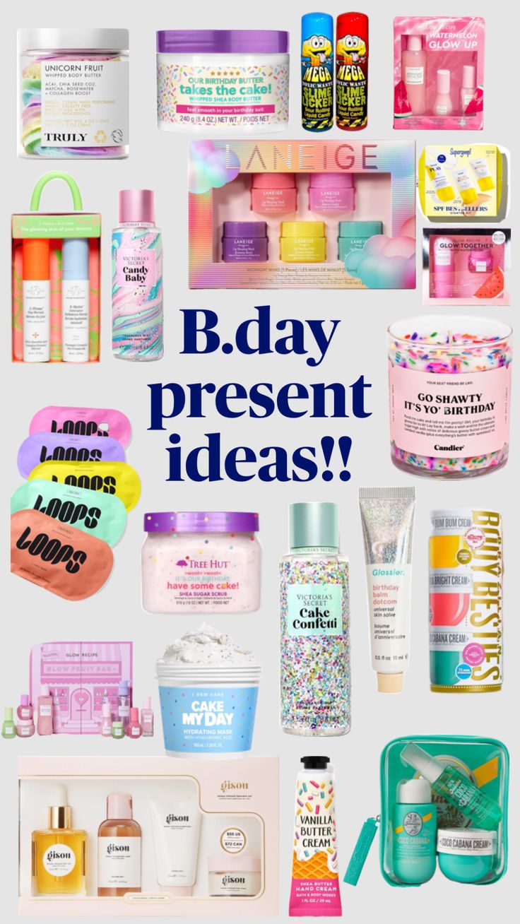 Bday Present Ideas, Preppy Birthday Gifts, Xmas List Ideas, Birthday Presents For Friends, Preppy Gifts, Birthday Freebies, Cool Gifts For Teens, Cute Birthday Ideas, Sephora Skin Care