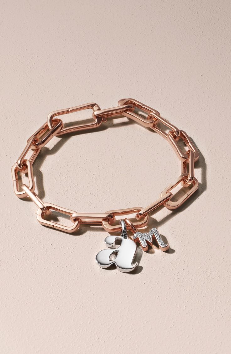 This high-shine bracelet is made with six push-clasp links that allow you to add as many Monica Vinader charms as you like for a custom, memory-filled style. Style Name:Monica Vinader Alta Capture Charm Bracelet. Style Number: 5704107. Available in stores. Luxury Silver Charm Bracelet With Lobster Clasp, Luxury Silver Charm Bracelet, Luxury Metal Charm Bracelet With Lobster Clasp, Elegant Metal Charm Bracelet With Removable Charms, Luxury Metal Jewelry With Removable Charms, Luxury Chain Link Charm Bracelet, Elegant Silver Charm Bracelet With Rectangular Links, Luxury White Gold Sterling Silver Charm Bracelet, Luxury White Gold Bracelets With Charms