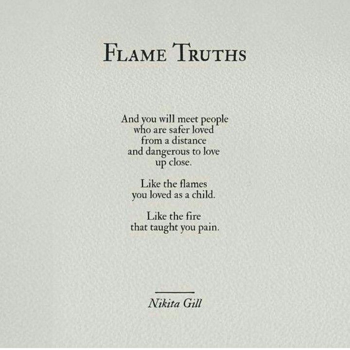 an open book with the title flame truths