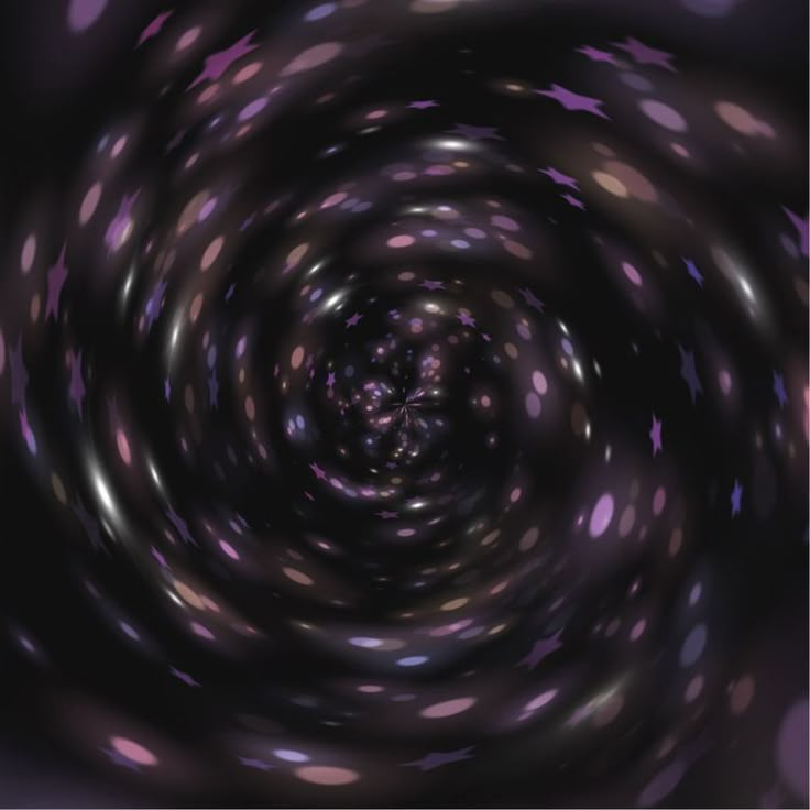 an image of a spiral design in purple and black