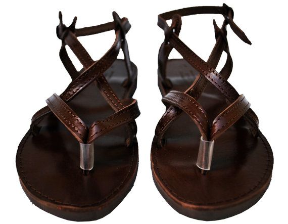 Dark Brown Double Leather Sandals.  These are ok.  I wish the sole was better made. Black Wedding Sandals, Hippie Sandals, Bohemian Sandals, Two Strap Sandals, Womens Gladiator Sandals, Genuine Leather Sandals, Leather Gladiator Sandals, Chocolate Leather, Boho Sandals