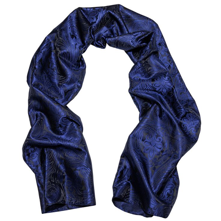 Brand:BarryWangSize:63in*20in(160cm*50cm)Material: SilkName:Men's ScarfFree Shipping Mens Silk Scarves, Silk Style, Smart Casual Style, Fathers Day Sale, Floral Scarf, Blue Paisley, Daily Look, Smart Casual, Silk Scarf