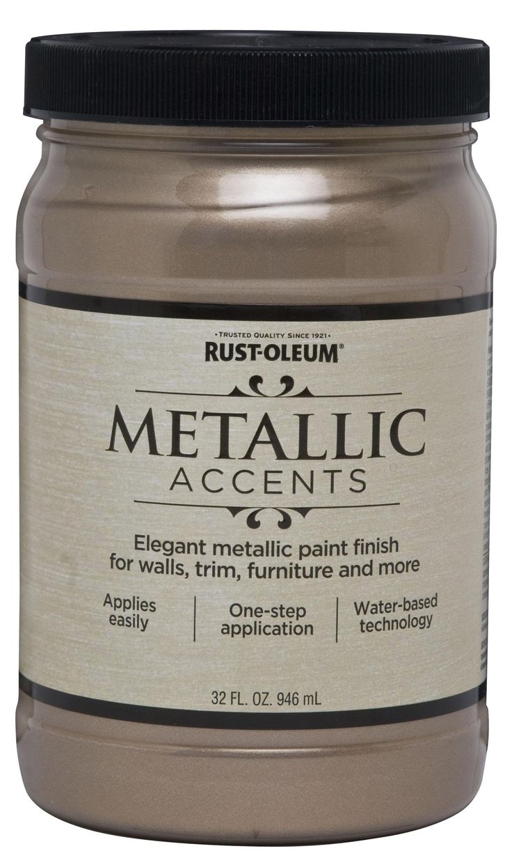 a jar of metallic paint on a white background