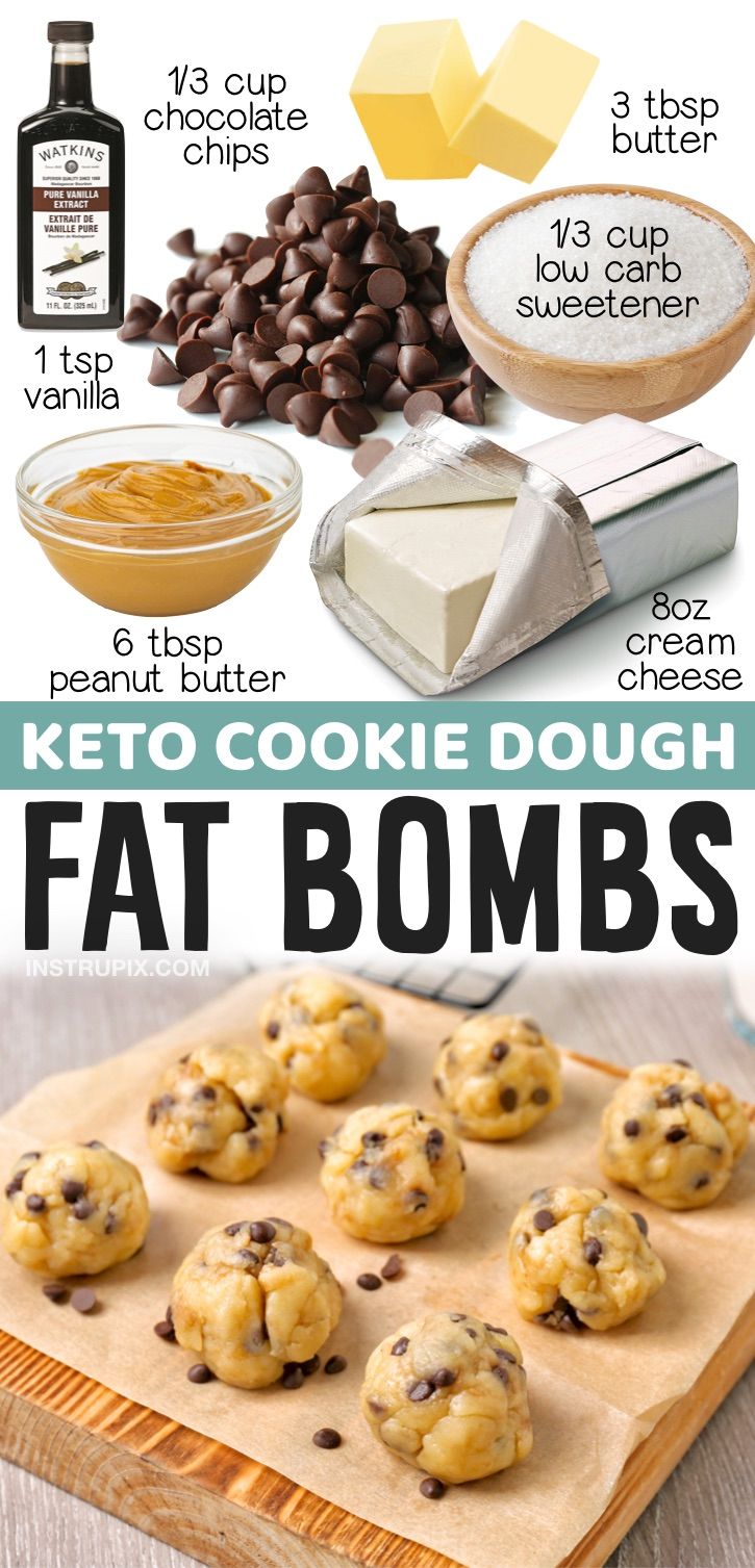 the recipe for keto cookie dough is shown