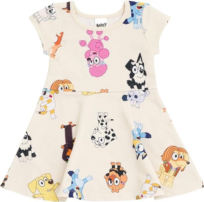 Amazon.com: Bluey Bingo Coco Infant Baby Girls French Terry Skater Dress 12 Months: Clothing, Shoes & Jewelry Big Girl Dresses, Toddler Girl Shorts, Costume Parties, Cotton Blends Dress, Girls Fleece, Long Sleeve Print Dress, Toddler Girl Dresses, Toddler Girl Outfits