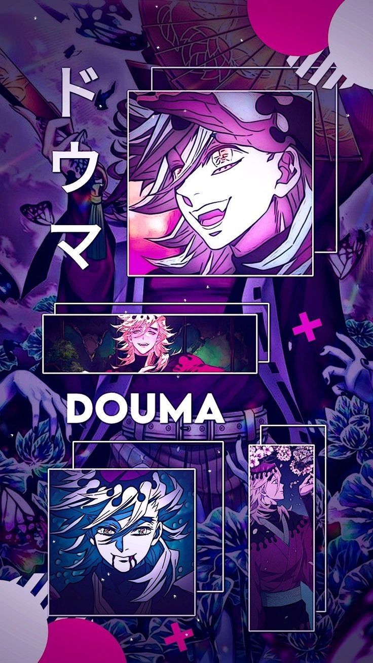 an anime poster with the words douma on it