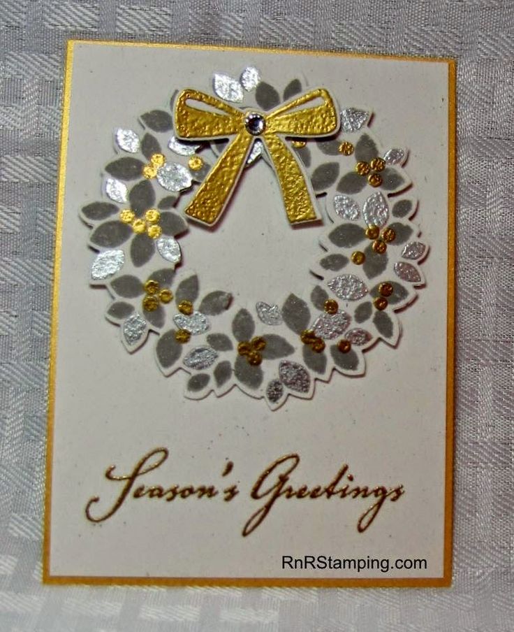 a close up of a greeting card with flowers and a bow on the front that says, aaron's gludings