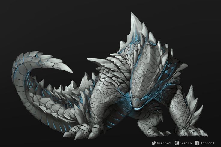 a white and blue dragon statue on a black background