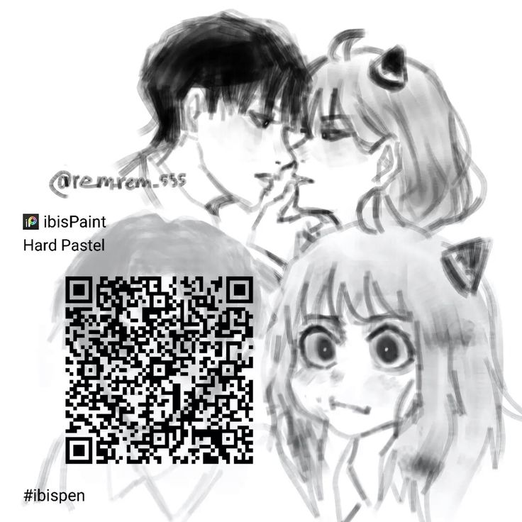 an image of two people with qr code in front of them and the caption that says,