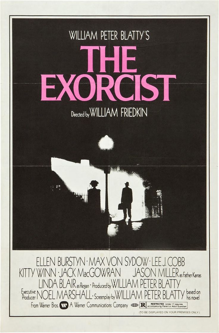 an old movie poster for the exorcist starring william baldwin and his wife