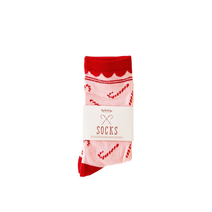 If you are looking for last minute stocking stuffers or friend gifts, then be sure to pick up these cozy candy cane socks. Featuring a whimsical candy cane pattern, these whimsical holiday socks make a thoughtful gift that will keep your loved ones cozy throughout the holiday season. • 100% polyester• Machine wash. Tumble dry low.• Available in sizes:Child size 2-3 yearsChild size 6-8 yearsUnisex size 9-11Unisex size 10-13 View the Whimsy Christmas Collection HERE Cozy Christmas Socks For Gifts, Cozy Christmas Gift Socks, Playful Winter Gift Socks, Playful Winter Socks For Gift, Cute Red Socks For Gifts, Pink Winter Socks For Gift, Pink Winter Socks For Gifts, Pink Winter Socks As Gift, Playful Pink Socks For Gift