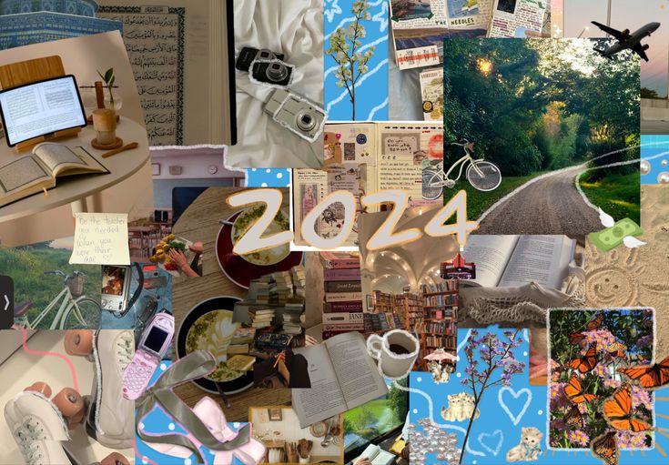 a collage of photos with the year 2012 written in it and pictures on them