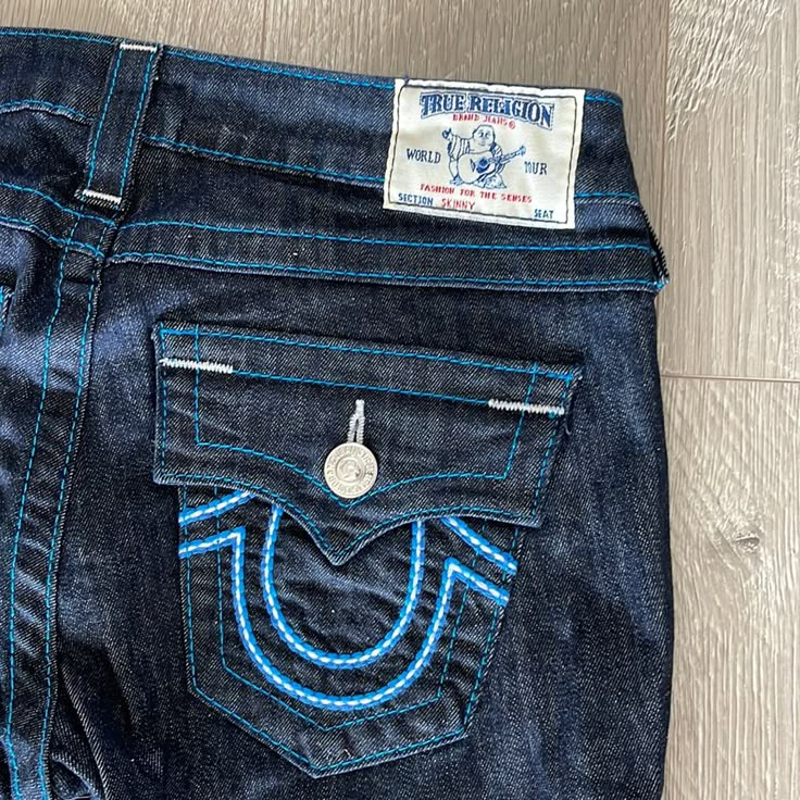 Original Price $209. Inseam 31. These Have Been In Storage So They Need A Freshening Up Low Rise Jeans Outfit, True Religion Jeans, Miss Me Jeans, Cute Jeans, Low Rise Jeans, Baggy Jeans, True Religion, Bootcut Jeans, Cute Fashion