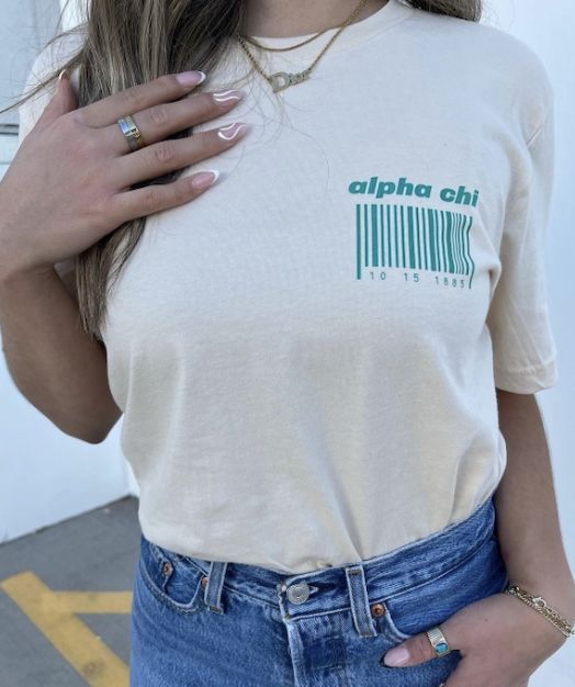 Shop Tees at Ali & Ariel 🌷 Custom Greek & Sorority Apparel Kappa Delta Chi, Delta Chi, Greek Sorority, Sorority Apparel, Kappa Delta, Sorority Outfits, Merch Ideas, Boyfriend Fit, Tee Shop