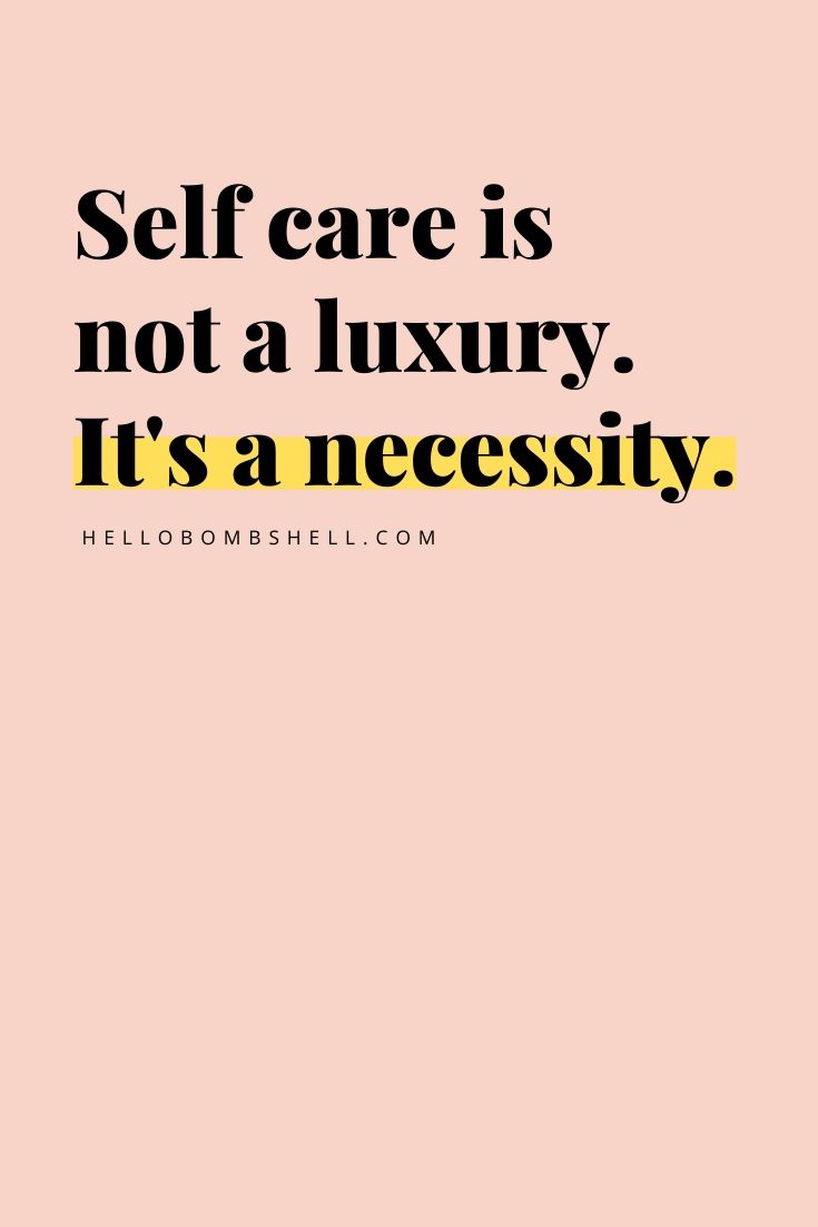 a pink background with the words self care is not a luxury it's a necessity