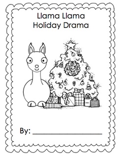 the holiday drama worksheet for llama llama and christmas tree with presents