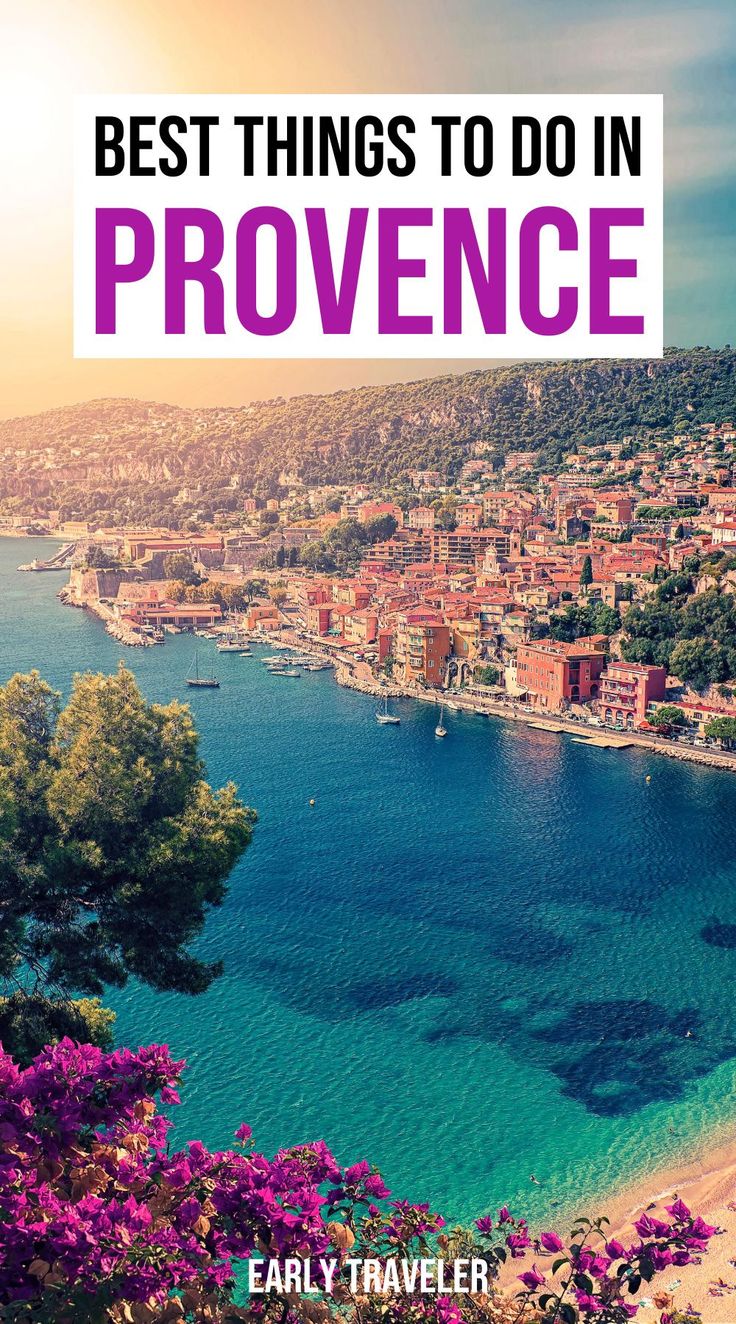 the beach with text overlay that reads best things to do in provene, italy