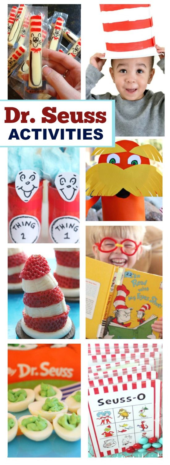 dr seuss activities and crafts for kids to do with the dr seuss theme