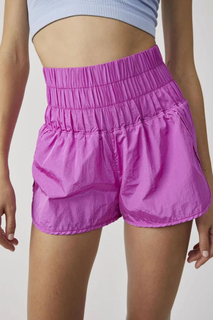 shorts Running Athletic Nylon Shorts - Solid Color, Compressive Nylon Running Shorts, Free People Good Karma Running Shorts, Pink Activewear With Built-in Shorts For Running, Skirt Shorts Outfit, Free People Movement Shorts, Smaller Hips, Shorts Outfits, The Way Home