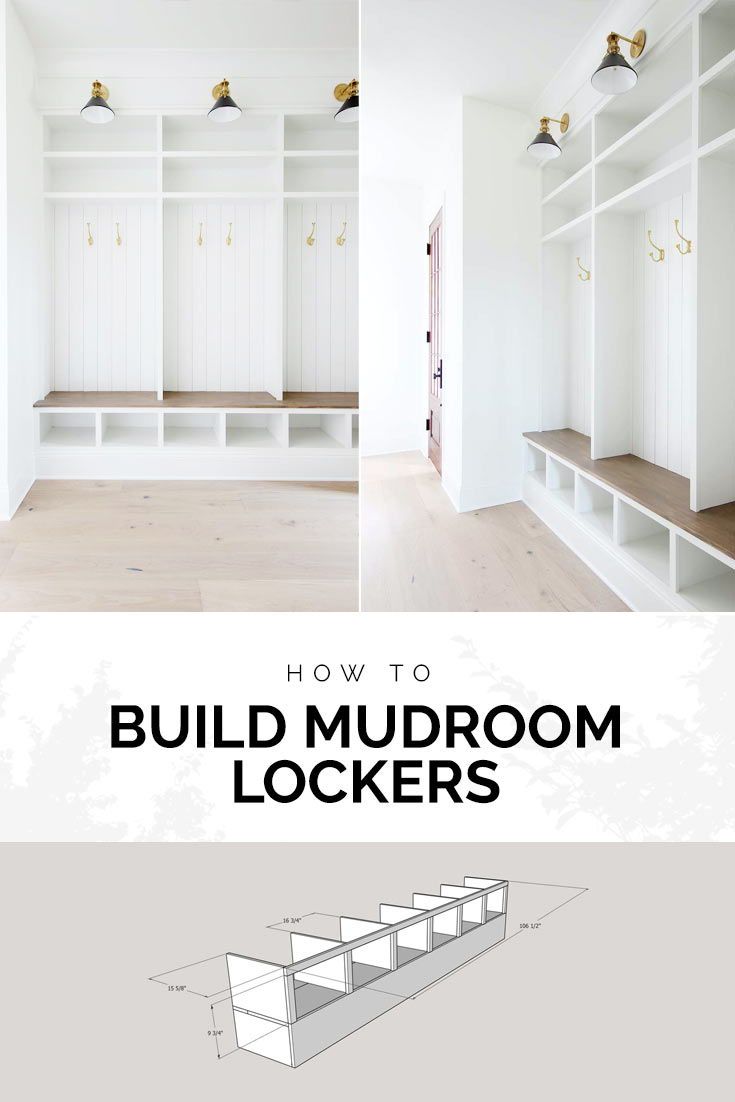 how to build mudroom lockers with plans and step - by - step instructions