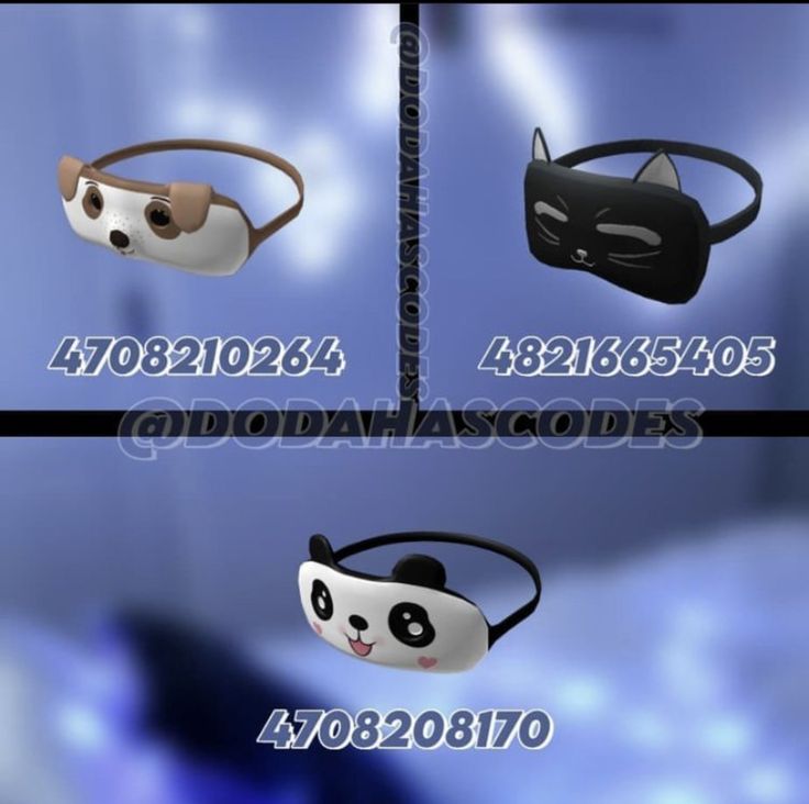 the headbands are designed to look like cats and panda ears, but have different colors