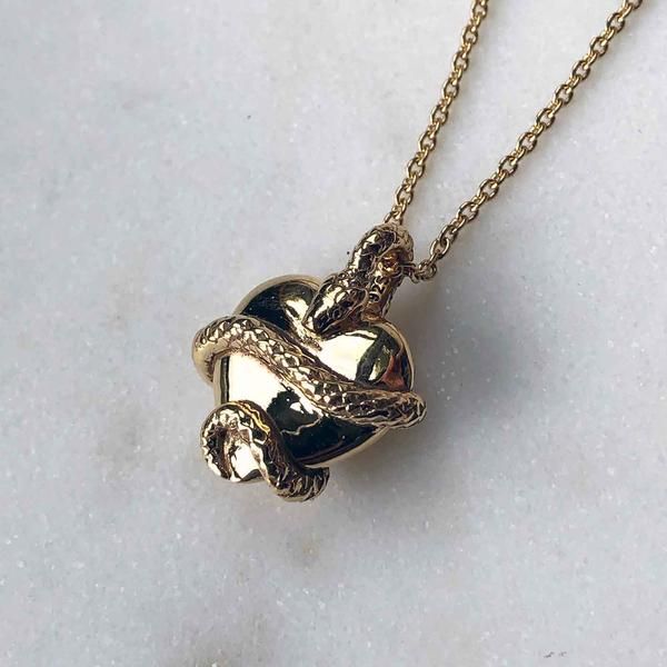 Symbolic Snake Shaped Necklace For Gift, Symbolic Snake Necklace As A Gift, Symbolic Snake-shaped Necklace For Gift, Snake-shaped Engraved Jewelry Gift, Engraved Snake-shaped Jewelry Gift, Spiritual Heart Pendant Jewelry With Adjustable Chain, Brass Snake-shaped Necklace For Gifts, Snake Chain Heart Necklace For Gifts, Spiritual Snake-shaped Necklace For Gifts