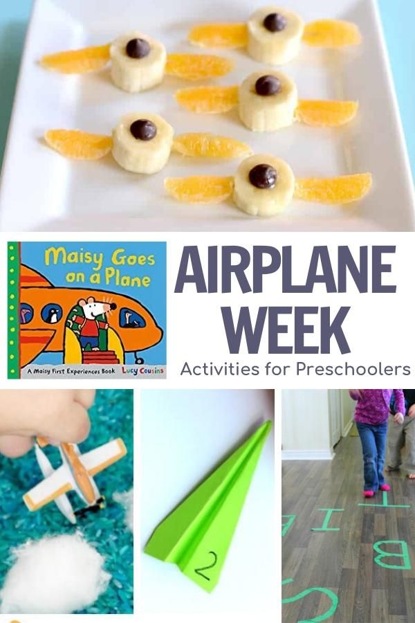 this is an airplane week activity for preschool