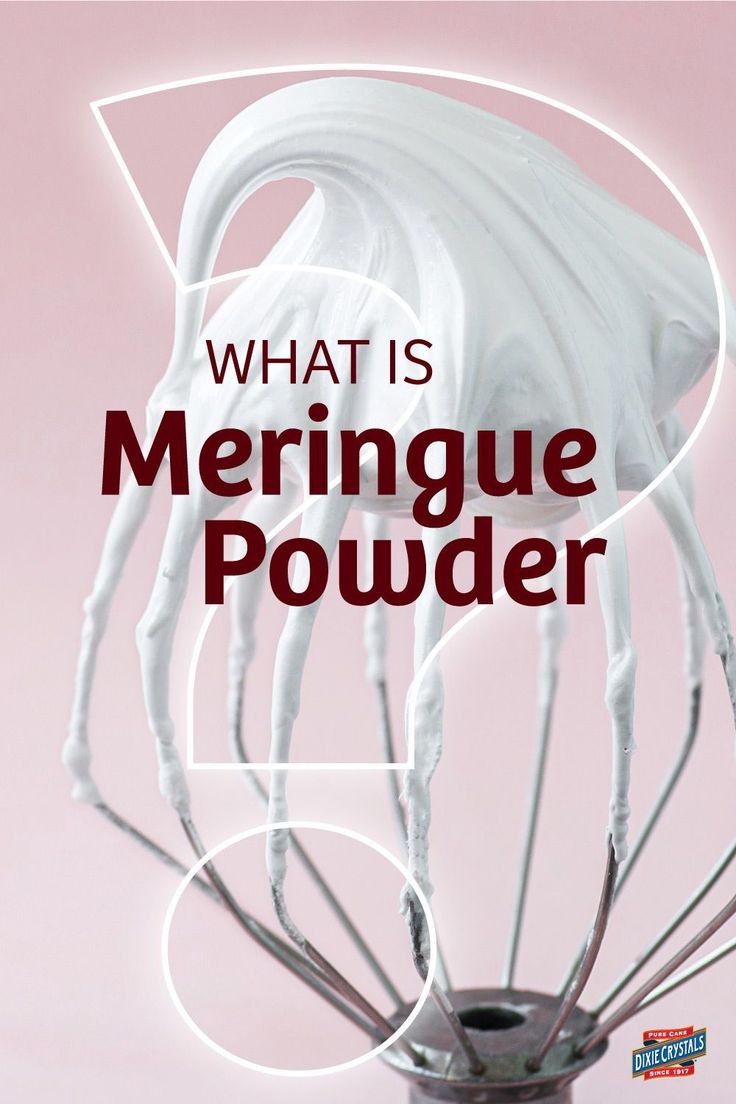 the words what is meringue powder in front of a whisk on a pink background