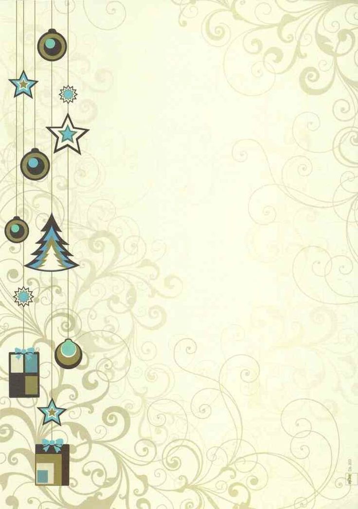 an abstract christmas background with ornaments and stars on the corner, in shades of blue