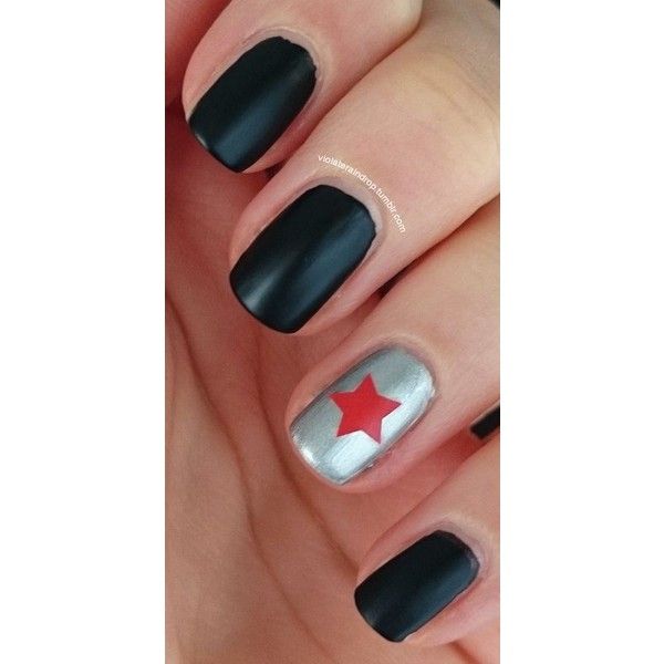 Marvel Nails Designs Easy, Marvel Nails Designs, Derby Makeup, Superhero Nails, Avengers Nails, Soldier Character, Marvel Nails, Nail Art Simple, Captain America The Winter Soldier