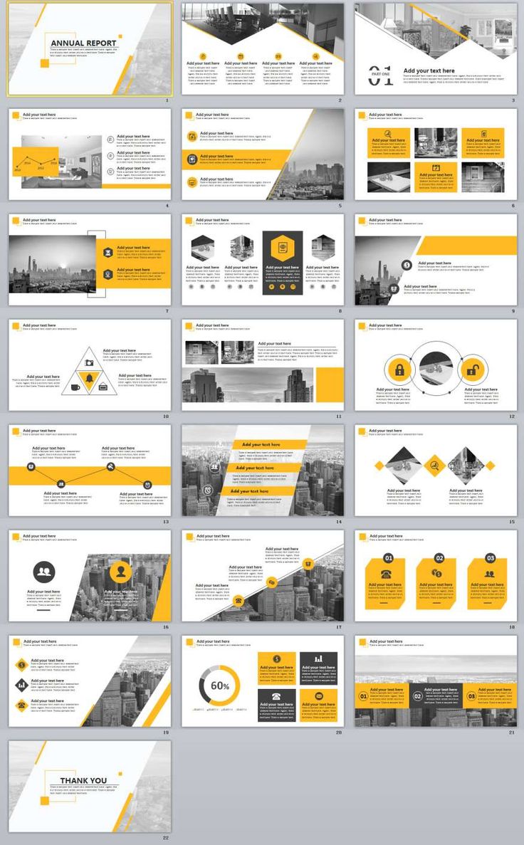 the yellow and black presentation slideshow is displayed on top of each other, with an image